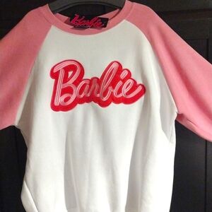Barbie sweatshirt NWT XL, pink and white